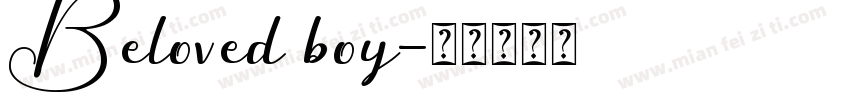 Beloved boy字体转换